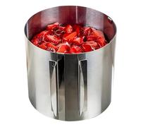 Anelli Per Cottura - 20 Cm Di Altezza Stampo | Anello Torta Regolabile In Acciaio | Forniture Telaio Pasticceria, Strumenti Decorazione, Per Cottura