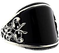 Anelli per Donna Anelli per Uomo Anello per Dito Vernice per Cottura Rilievi Unisex Uso Fiore Anello Nero per Gioielli con fiancata per la Decorazione Durable Design