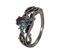 Anelli per feste, gioielli a mano, unici anelli vintage che offrono un look alla moda per chi ama l'individualità, elegante anello per feste, come descritto