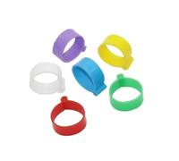 Anelli per Galline 60 pezzi di anelli for zampe pollo, diametro interno 25 mm, clip for tacchino, anatra, oca, 6 colori, marchio gestione agricola senza parole(Mixed color)