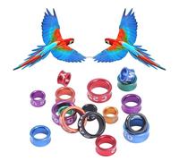 Anelli per gambe di piccione Anelli per gambe degli uccelli bande di gambe leggere numeri casuali che distingue gli uccelli per le colombe Open_50pcs 8mm