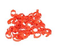 Anelli per gambe di pollo Anelli con piede per uccelli numerati 50pcs arancioni arancione arancioni