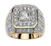 Anelli Per Gli Uomini Quadrato Zircone Uomo Anello Colore Oro Matrimonio Per Le Donne Uomini Gioielli Banchetto Partito Gioielli Per Le Donne Taglia 10 Durata e convenienza