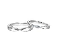 Anelli per le dita per gli uomini anello di diamante decorazione oro bianco e PT950 con 0.09CT dimensione diamante solido non placcato moda per zia gioielli festa della mamma, 10.5, Oro bianco 9