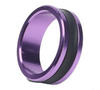Anelli per lenza da pesca, in lega di alluminio, strumento di serraggio per nodi con gomma antiscivolo per una gestione sicura della lenza, colore viola, 2,6 cm, set di accessori per la pesca in acqua
