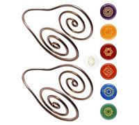 Anelli Per Mani Per Reiki - 2 Pezzi Anelli Energetici A, Gioielli Per Meditazione, Accessorio Per Bilanciamento Dei, Strumento Per Il Benessere | Anello Da Mano Reiki Per Ragazze,