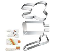 Anelli Per Mousse Da Dessert | 3 Pezzi Acciaio Inossidabile Cutter Con Design A Denti - Anelli Per Torte Da Forno,Per Torte Dolci Amici Colleghi Casa Cucina Interno Esterno Amici Colleghi