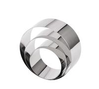 Anelli Per Mousse In Acciaio Inox 3 pezzi/set 6/8/10 cm stampo for torta ad anello rotondo in acciaio inox riutilizzabile fai da te utensile forno mousse cerchio accessori for gadget cucina