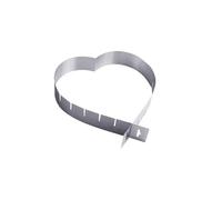 Anelli Per Mousse In Acciaio Inox Stampi for dolci a forma di cuore in acciaio inossidabile, regolabili, retrattili, for mousse, accessori for pasticceria (7,8-15,7 pollici)