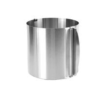 Anelli Per Mousse In Acciaio Inox Stampo for mousse telescopico regolabile in acciaio inossidabile da 6-20 cm con scala, anello for torta rotondo, strumento di cottura riutilizzabile(15CM)