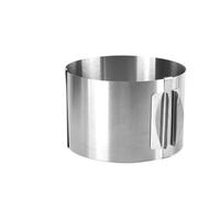 Anelli Per Mousse In Acciaio Inox Stampo for mousse telescopico regolabile in acciaio inossidabile da 6-20 cm con scala, anello for torta rotondo, strumento di cottura riutilizzabile(10CM)