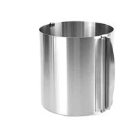 Anelli Per Mousse In Acciaio Inox Stampo for mousse telescopico regolabile in acciaio inossidabile da 6-20 cm con scala, anello for torta rotondo, strumento di cottura riutilizzabile(20CM)
