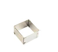 Anelli Per Mousse In Acciaio Inox Stampo for torta quadrato con anello regolabile in acciaio inossidabile, strumenti for decorare torte(8-15cm)