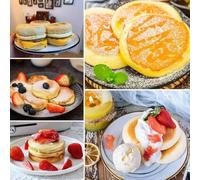 Anelli per pancake in acciaio inox con doppio bordo arrotolato, per cottura uniforme per pancake e dessert, lisci per una facile manutenzione (10 cm)