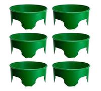 Anelli per piantare - 6 collari rotondi da giardino, anelli di supporto riutilizzabili per piante per arbusti e fiori, robusto protezione per il suolo per esterni, patio, prato, serra e giardinaggio