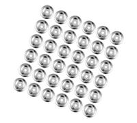 Anelli per Piatti Batteria 100 Pezzi in Ferro Inossidabile, Argento | Attacco Rapido, Diametro 32mm e Foro Interno 5, 5mm, per Prove e Registrazioni in Studio