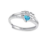 Anelli per pollice in ottone con cuore e spinner perline che sono comodi per il sollievo ansioso e la gestione dello stress