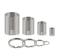 Anelli per Portachiavi, 100 Pezzi Anellini Portachiavi 30mm 25mm 20mm 10mm Anelli Portachiavi Acciaio Inox 316 Anello Portachiavi per Gestione Dei Chiavi Artigianato Ornamenti Arti Fai Da Te