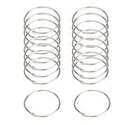 Anelli per raccoglitori, Anelli for raccoglitori, 30 anelli for libri in metallo, for a fogli sciolti 20mm/25mm/32mm/40mm/50mm for rilegatura for promemoria for carte di parole fai da te(50mm)