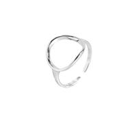Anelli per ragazze, s sterling silversilver anello per donne glossy cavo cavo geometria punk pagabile ad anello coda di coda di dito gioielli articolati per la signora femminile matrimonio regalo di