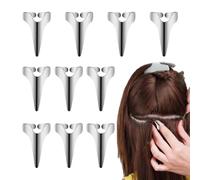 Anelli Per Separare I Capelli - Kit Con 10 Anelli Per Separare I Capelli In Metallo, Comodo Strumento Per Treccia Per Dita, Intrecciatura Riutilizzabile, Strumento Da Parrucchiere Regolabile E Multifu