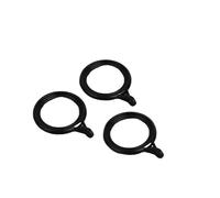 Anelli per tende, Anelli for tende, 100 pezzi, clip for asta for tenda da bagno, in plastica interna, 35 mm(Black)