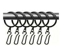 Anelli per tende, Anelli for tende 90 pezzi for appendere tendaggi in metallo con ganci a spillo(SizeB)
