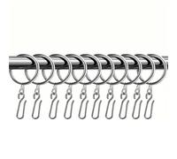 Anelli per tende, Anelli for tende 90 pezzi for appendere tendaggi in metallo con ganci a spillo(SizeA)