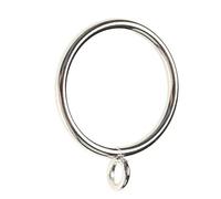 Anelli per tende, Anelli for tende con occhielli 80 pezzi for appendere in ferro da 38 mm di diametro interno for e bastoni Argento