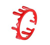 Anelli per Tende Clip Anello gocciolante Scary Womens Creepy Ring Horror Blood Red Halloween Rings Suonare 2 Campanello (Red, One Size)