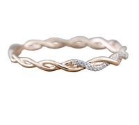 Anelli per Tende in Ottone fidanzamento Diamond Band Shape Matching Anniversary Ring Anelli impilabili Anello Luminoso A Led (Gold, 7#)