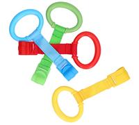 Anelli per Tirare su per Bambini, Giocattoli per Culla Anelli per Bambini Anelli per Camminare per Bambini Assistente Strumenti per Alzarsi 4 Pezzi 4 Colori in Plastica per