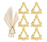 Anelli Per Tovaglioli Albero Di Natale | 6 Pezzi Albero di Natale Decorazione per Tavola da Pranzo | Portatovaglioli Festivi - Per Intrattenitore Domestico Designer Di Festive Decoratore Stagionale Ri