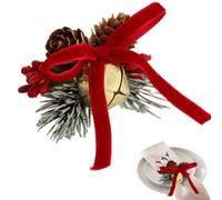 Anelli per Tovaglioli Natale | Decorazioni Da Tavolo Con E Campana Anelli Per Tovaglioli - Centrotavola Per La Festa Del Ringraziamento,per Feste di Autunno, Ringraziamento, Feste di Vacanza, Pasqua e