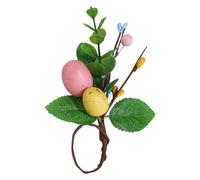 Anelli per tovaglioli primaverili, Anelli per tovaglioli per uova di Pasqua, Uova di Pasqua Fibbia per tovaglioli, Forniture per il servizio con fibbia Serviett, decorazione primaverile delle piante a