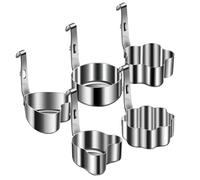 Anelli per uova per friggere - Anello per pancake | Set di anelli con fritto | Stampo per pancake con anello per crumpet 5 pezzi gadget da cucina per colazione in acciaio inossidabile per