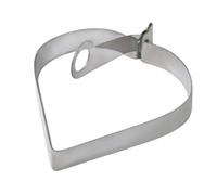 Anelli per uova per piastra, in acciaio, a forma di cuore, con manico, gadget da cucina per cucinare omelette, crêpe, muffin, scuola, Halloween