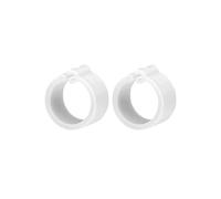 Anelli per zampe di pollo, Confezione da 100 anelli for zampe di identificazione degli uccelli multicolore da 8 mm(White)