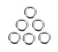 Anelli pesca,alta resistenza anelli acciaio inox 50 pezzi set for pescatori acqua dolce mare all'aperto