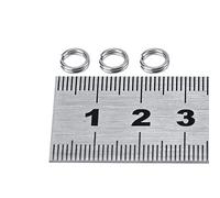 anelli pesca,resistenti inox doppio cerchio design avanzato kit pesca 100 pezzi for pescatori professionisti amatoriali pesca sportiva mare fiume