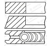 Set di anelli per pistoni GOETZE 08-432300-00