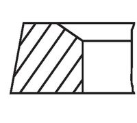 MAHLE ORIGINAL 503 98 N0 Kit fasce elastiche