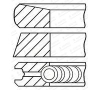 Set di anelli per pistoni GOETZE 08-447400-00