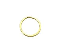 Anelli portachiavi rotondi piatti in metallo 25 mm portachiavi anello portachiavi per la casa ufficio chiave accessori oro 1 pezzo elegante e popolare