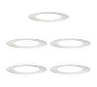 Anelli protettivi argentati per alberi da 50 cm, 5 pezzi, per giardino, design elegante per proteggere i tronchi, montaggio semplice con cacciavite