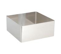 Anelli quadrati in acciaio inox per torte, mousse, torte, dessert, dolci, strumento di decorazione, facile da pulire, in acciaio inox quadrato