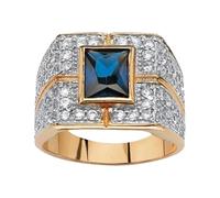 Anelli Raccoglitori Anelli Moda Uomo Square Sapphire Inlaid Ring Club Jewelry Wedding For Love With Liant Portagioie Anelli, D, Metallo, Nessuna pietra preziosa