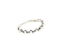 Anelli regolabili con argento in argento sterling femminile, anelli regolabili aperti, cavo vuoto in marcione a filo con le dita del circlet per la sua ragazza Momiglia Mom Birthday Festival