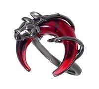 Anelli regolabili con luna di sangue ispirati con accessorio alla moda rosa, gioielli fatti a mano per moda Forward Women Everyday
