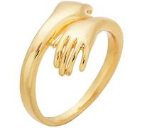 Anelli Regolabili Hug Ring, Vieni al Mio Braccio Hug Open Ring, Dorato Durable And Clever